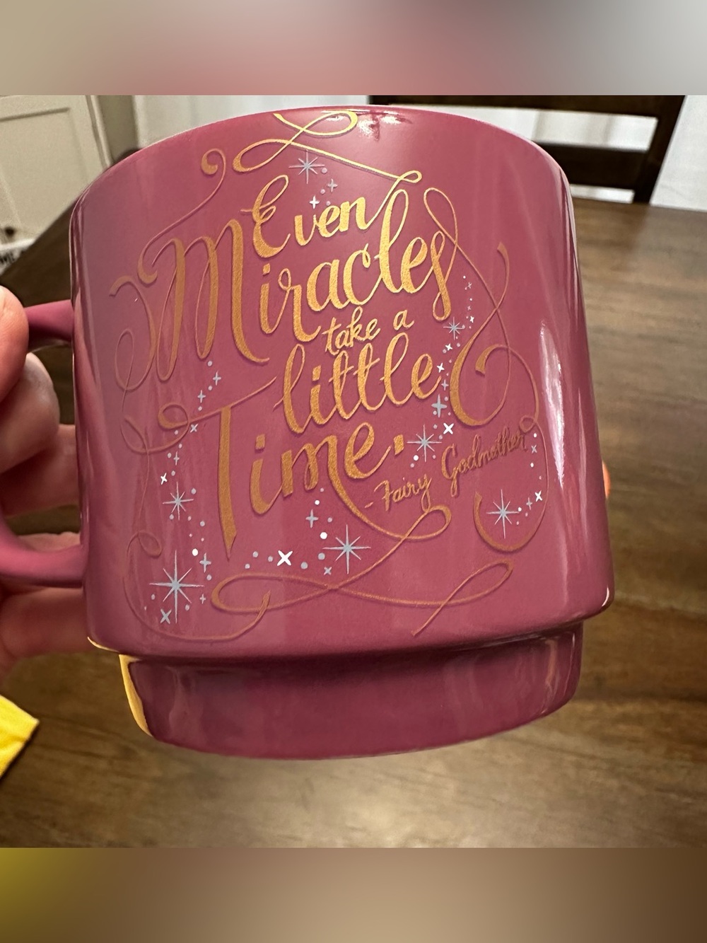 Disney Wisdom Stackable Mug Set Bambi Thumper and Cinderella Fairy Godmother - Picture 6 of 9